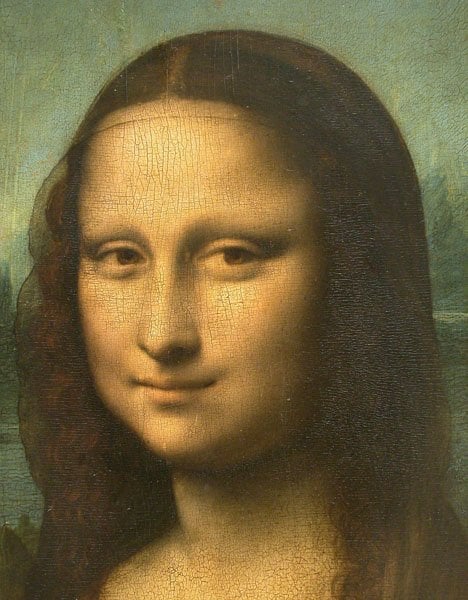 This is a picture of Mona Lisa and her enigmatic smile.