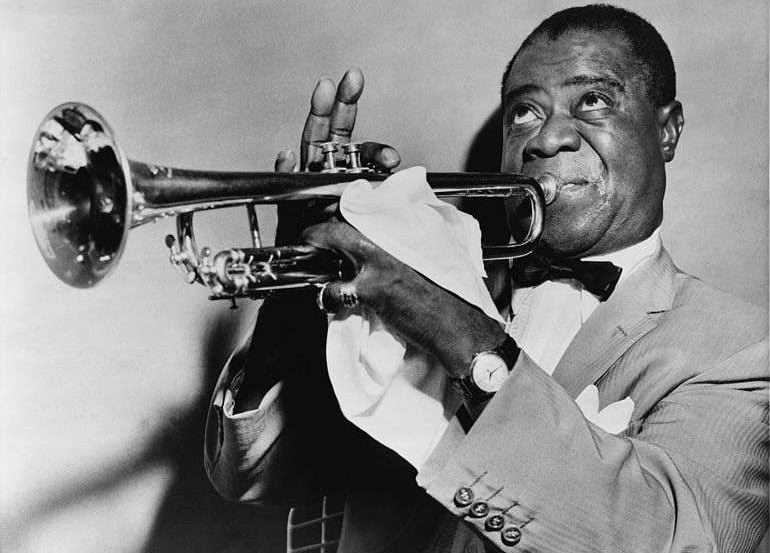 This is a picture of Louis Armstrong.