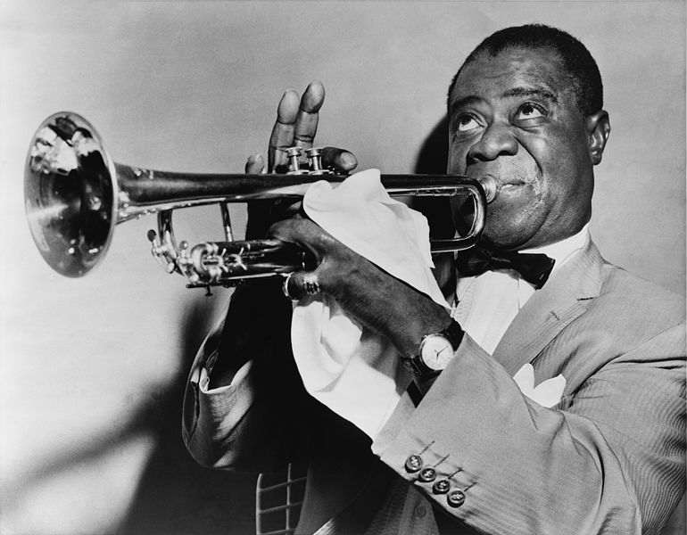 This is a picture of Louis Armstrong.