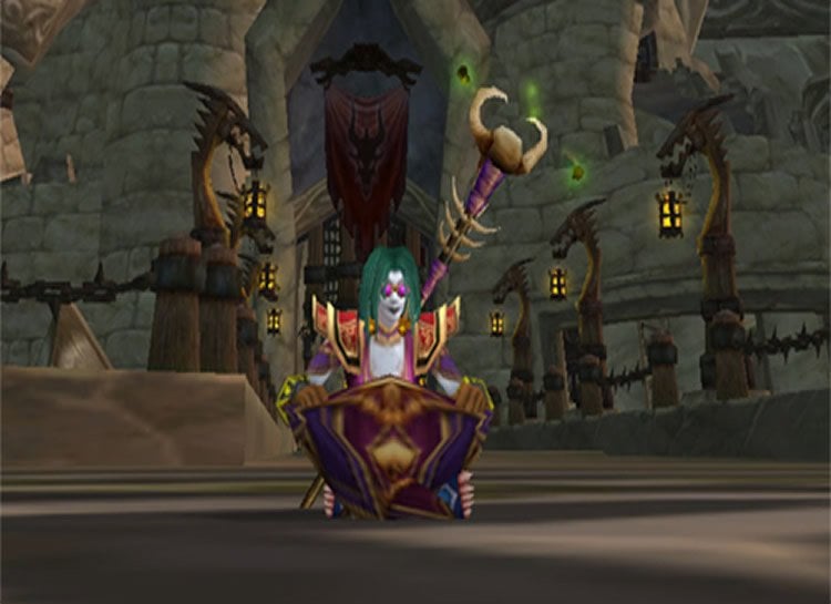 This image shows an awesome WoW Warlock.