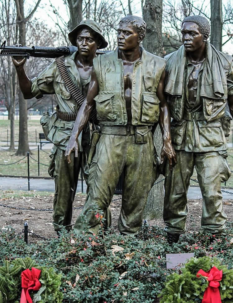 This graph shows a war memorial to US soldiers of the Vietnam War.