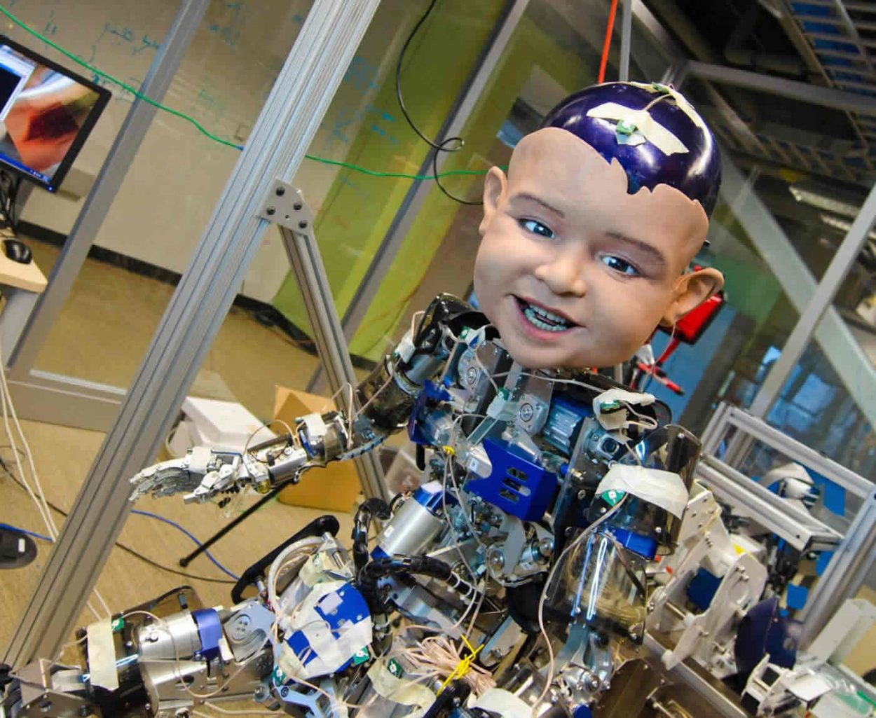Photo of Diego the toddler like robot.