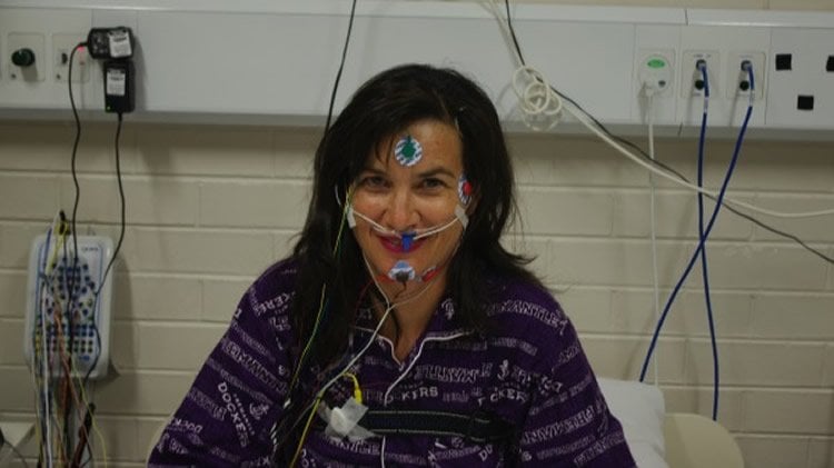 Image shows a participant of the study.