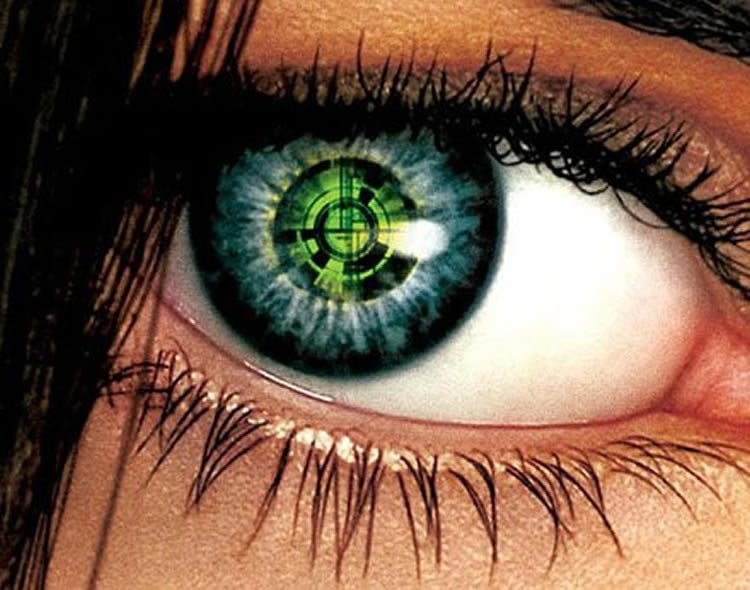 Image shows a green bionic eye.