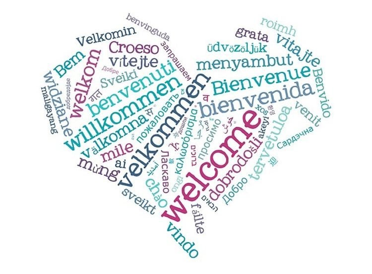 Image shows the word Hello written in different languages.