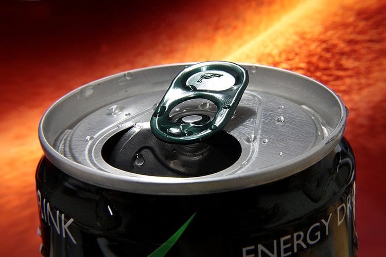 Image shows an energy drink can top.