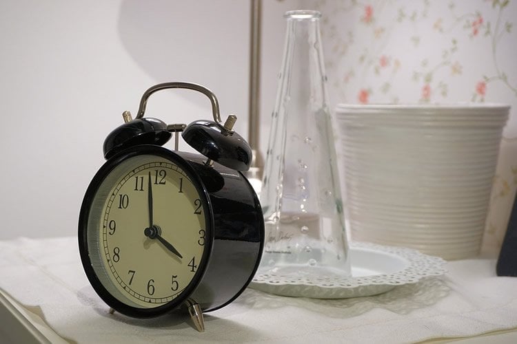 Image shows an alarm clock.
