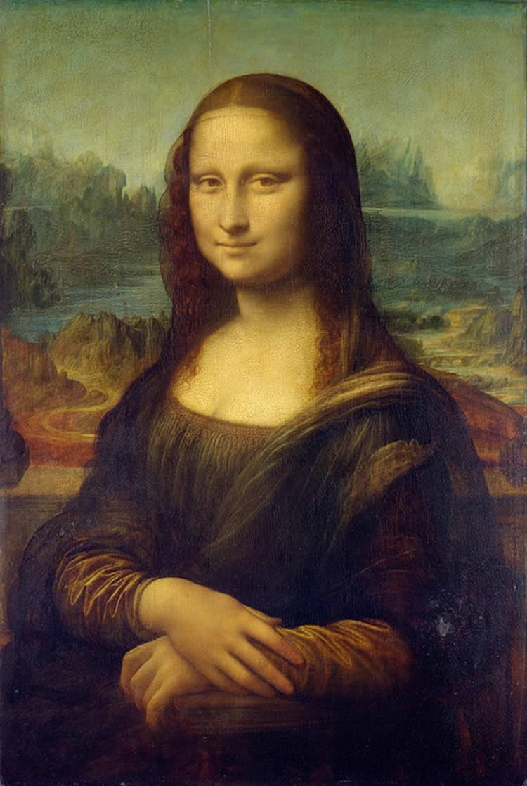 Image shows Mona Lisa.