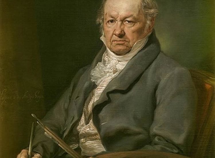 Image shows a painting of Goya.
