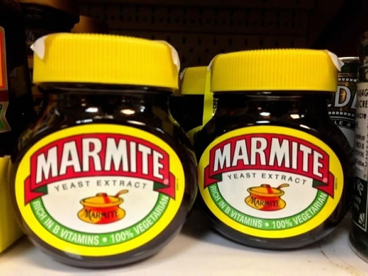 Image shows a tub of marmite.