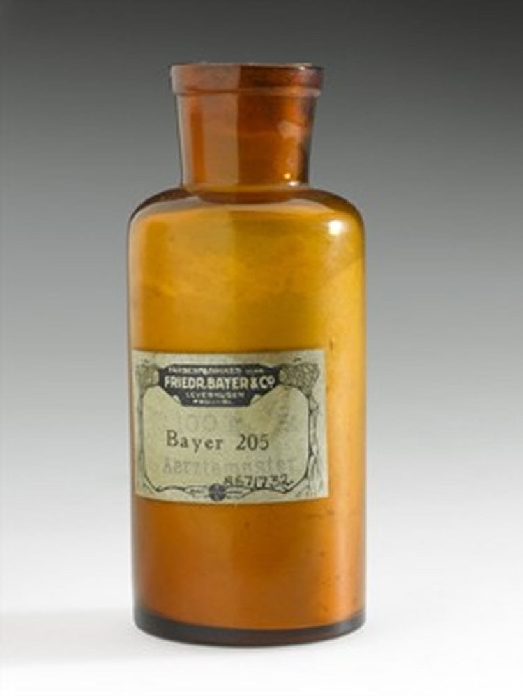 Image shows an old medicine bottle