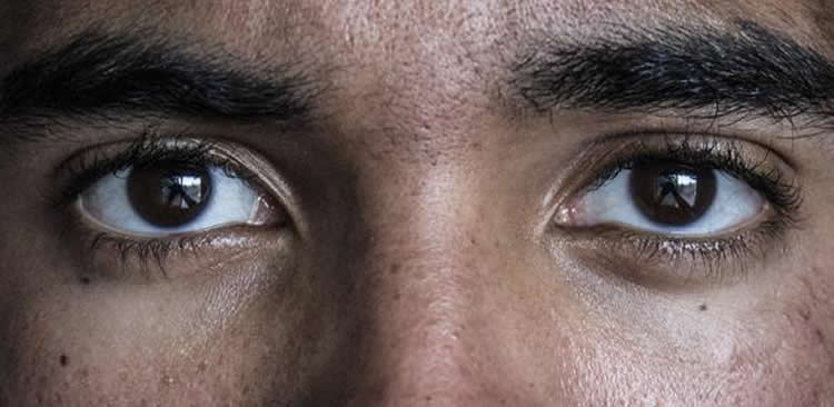 Image shows a person's eyes.