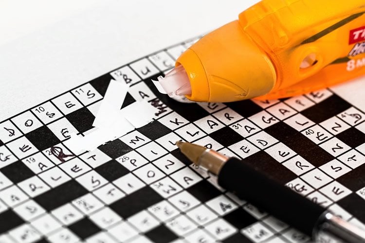 Image shows a crossword puzzle.