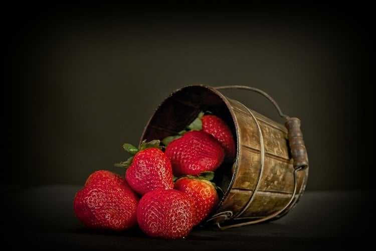 strawberries are shown.
