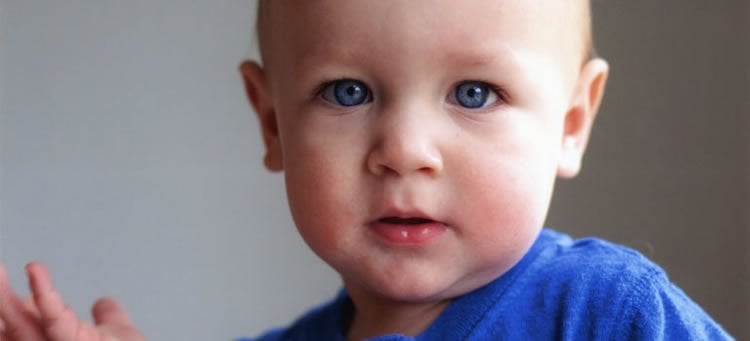 Image shows a toddler.