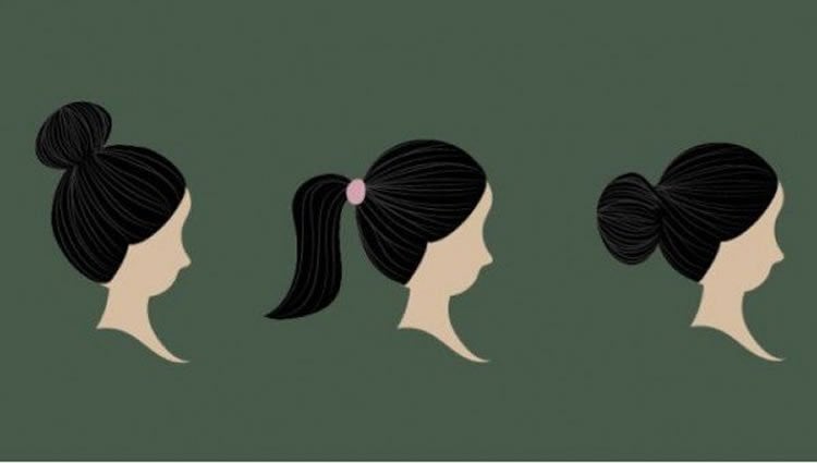 Image shows images of ponytails.