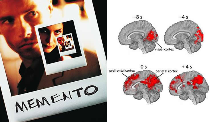 movie poster and brain scans