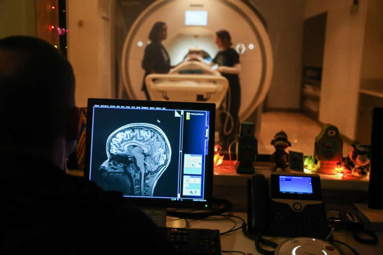 an fMRI machine