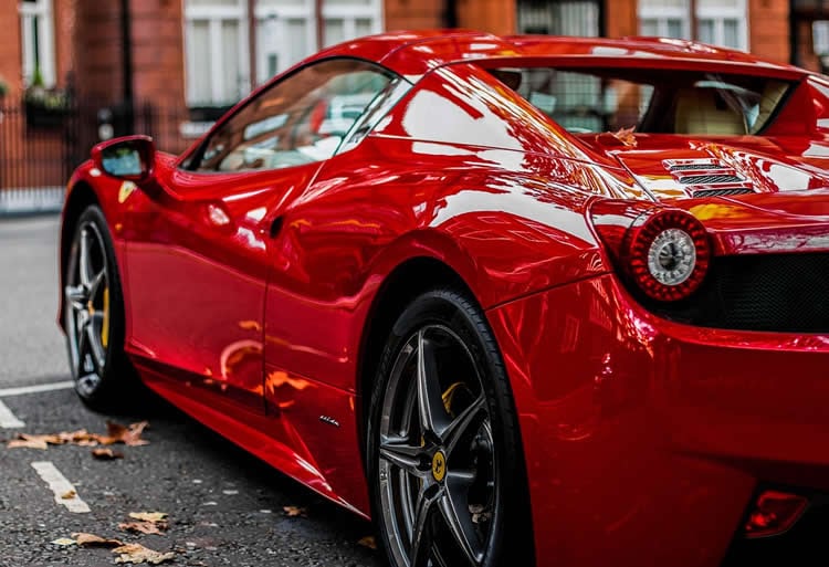 a red sports car