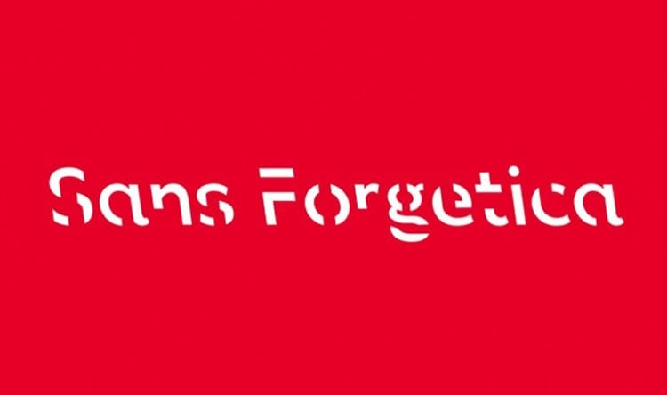 the Sans Forgetica font