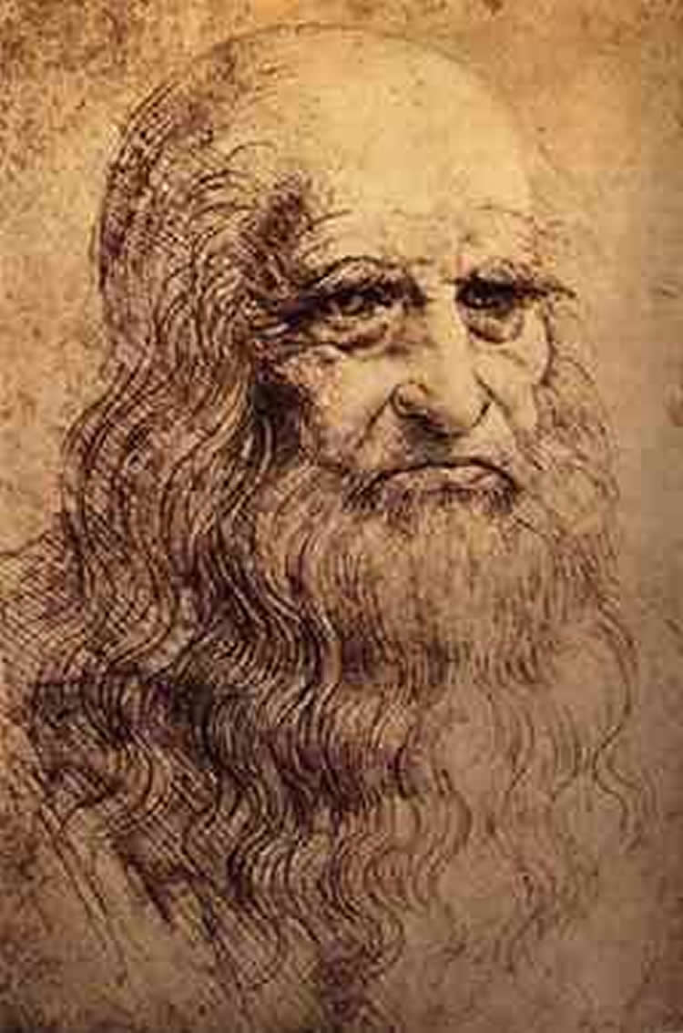 This is a self portrait of da Vinci