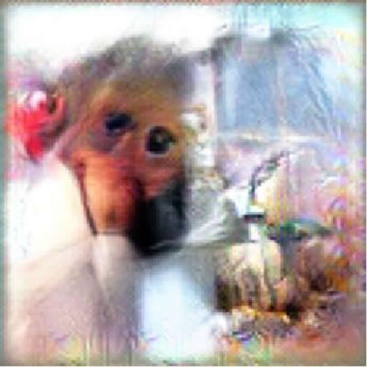 This image was generated by the AI and shows a monkey's face