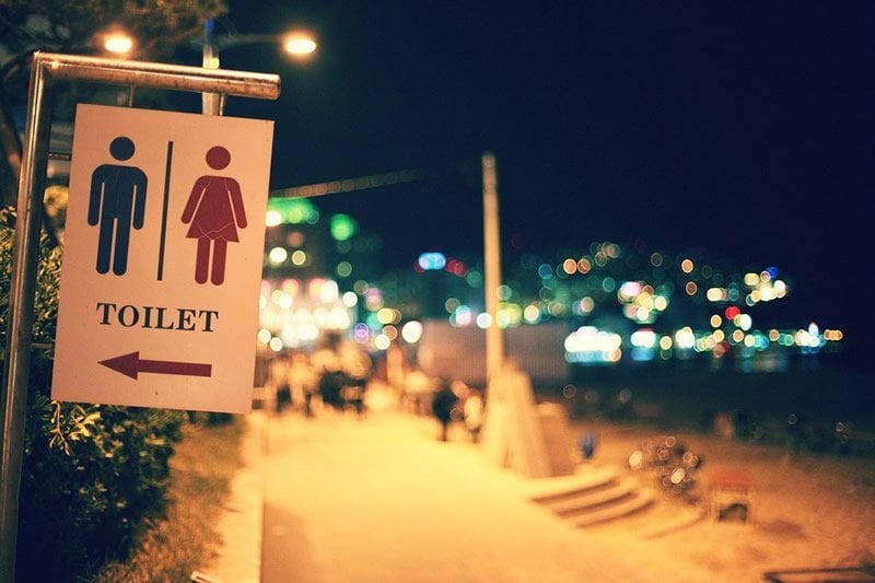 This shows a male and female toilet sign