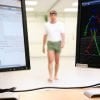 This shows a person walking