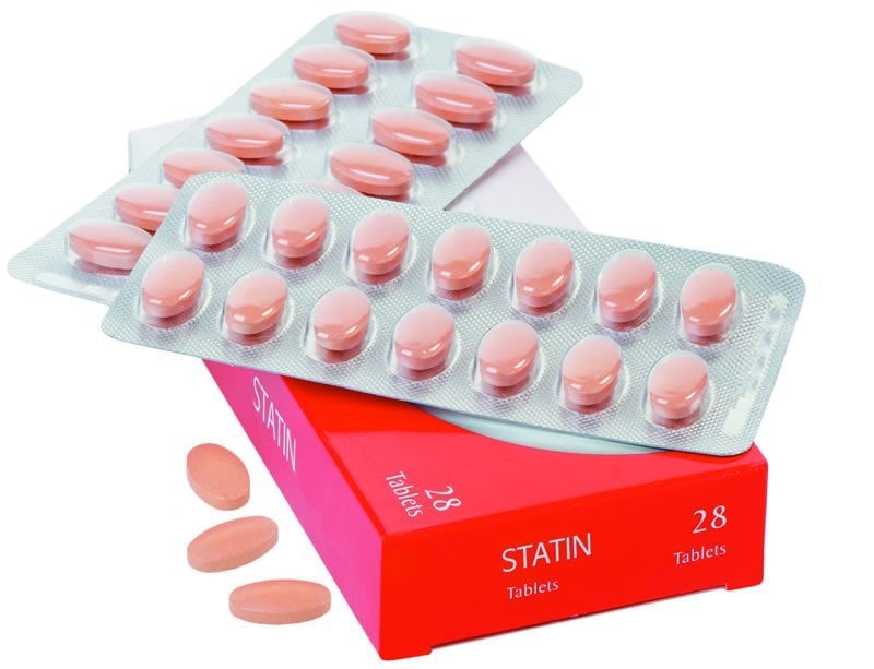This shows statin pills