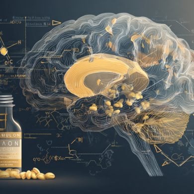 This shows a brain and a bottle of cooking oil.