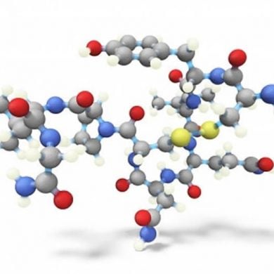 This shows the chemical structure of oxytocin