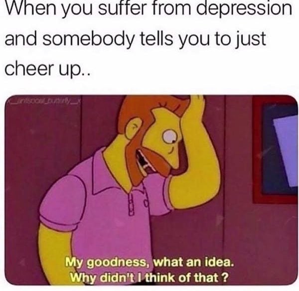 This shows a depression meme