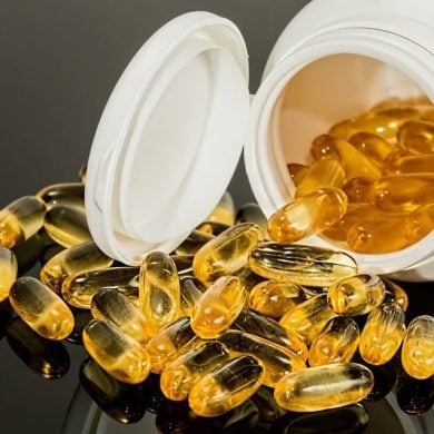 This shows omega 3 capsules