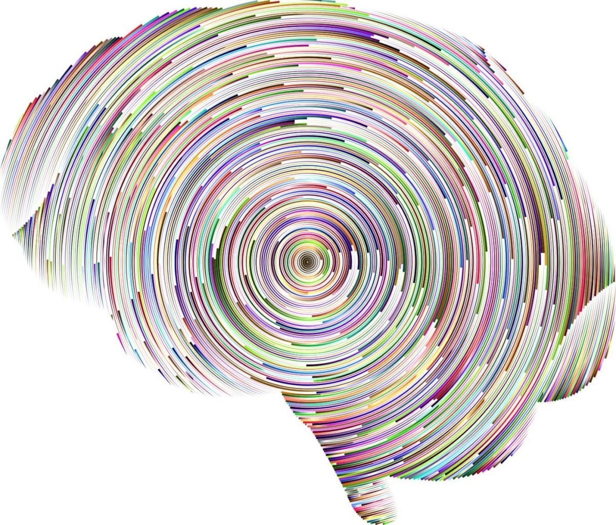 This shows a swirly brain