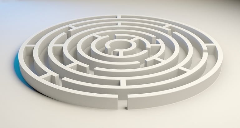 This shows a maze