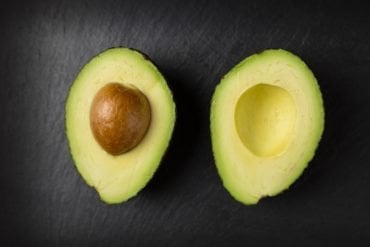 This shows an avocado