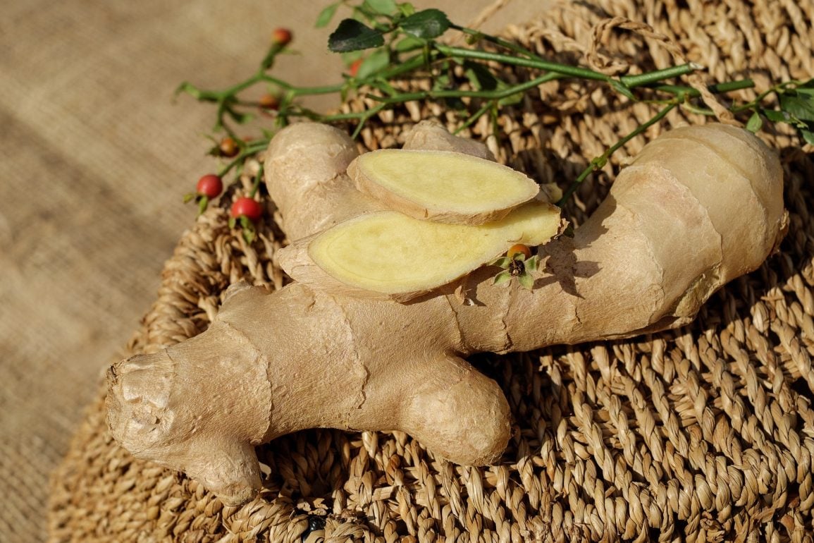 This shows ginger root