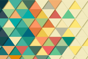 This shows rows of different colored triangles