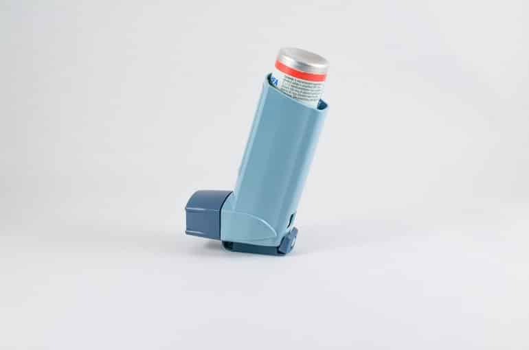 This shows an asthma inhaler