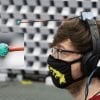 This shows a test participant