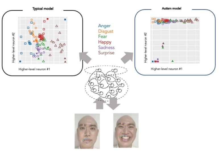 This shows a man's face marked with points where people look