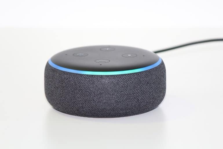 This shows an Echo Dot