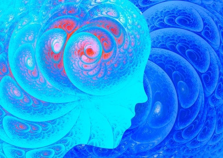 This shows a swirly psychedelic head