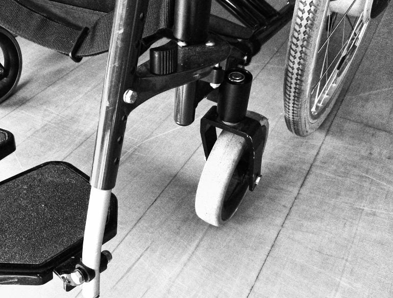 This shows a wheelchair