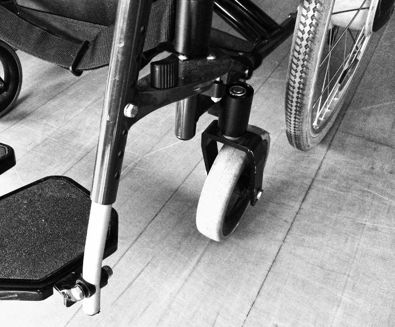 This shows a wheelchair