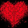 This shows a brain in the shape of a heart
