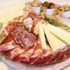 This shows a plate of cured meats