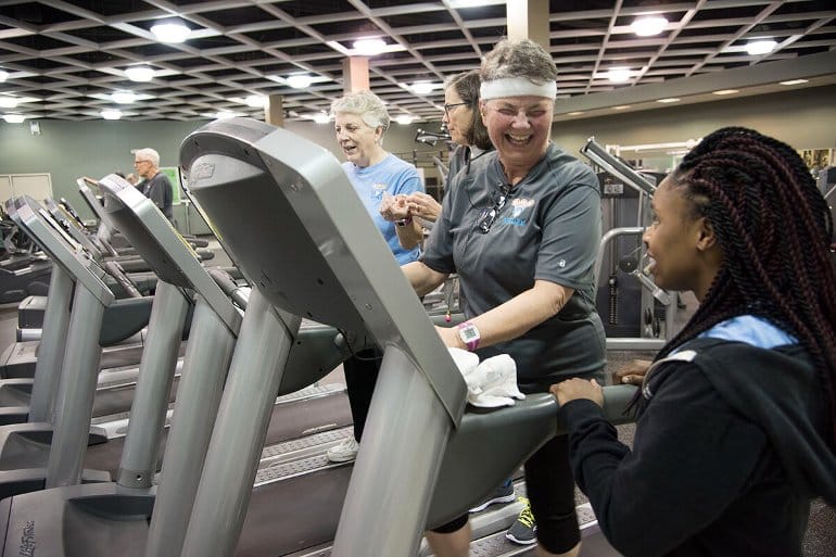 This shows that the elderly are exercising