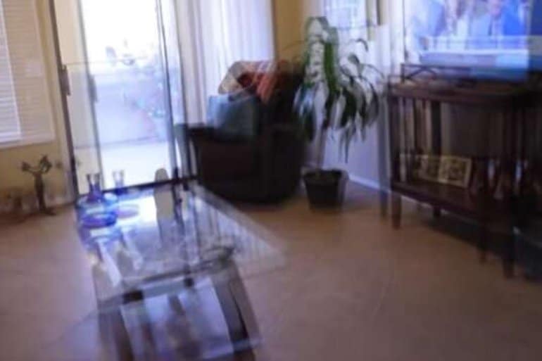 This shows a blurry image of a room