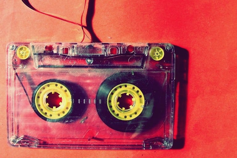 This shows a cassette tape